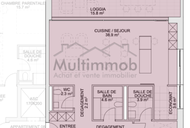 Appartement neuf de standing de trois chambres dans un cadre de vie privilégié à Aubonne