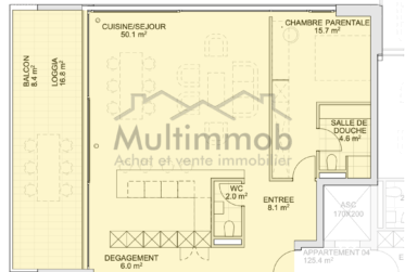 Appartement neuf de standing de trois chambres dans un cadre de vie privilégié à Aubonne